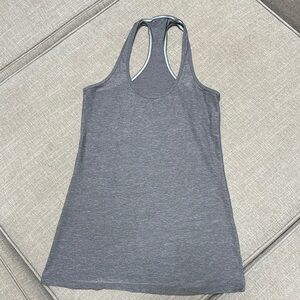 Gray Racerback Tank Top